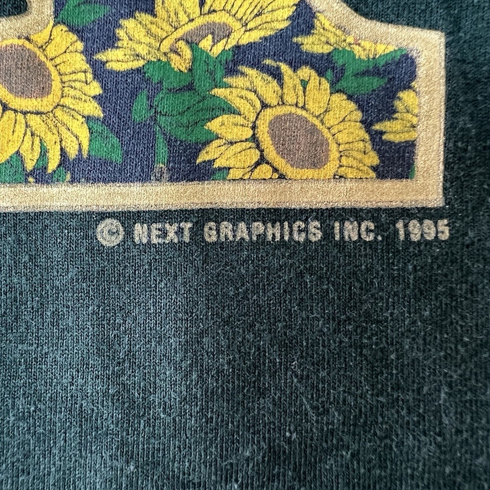 Vintage 1994 Port Aransas T-Shirt Size XL Single Stitch Graphic Tee Floral - Picture 2 of 8